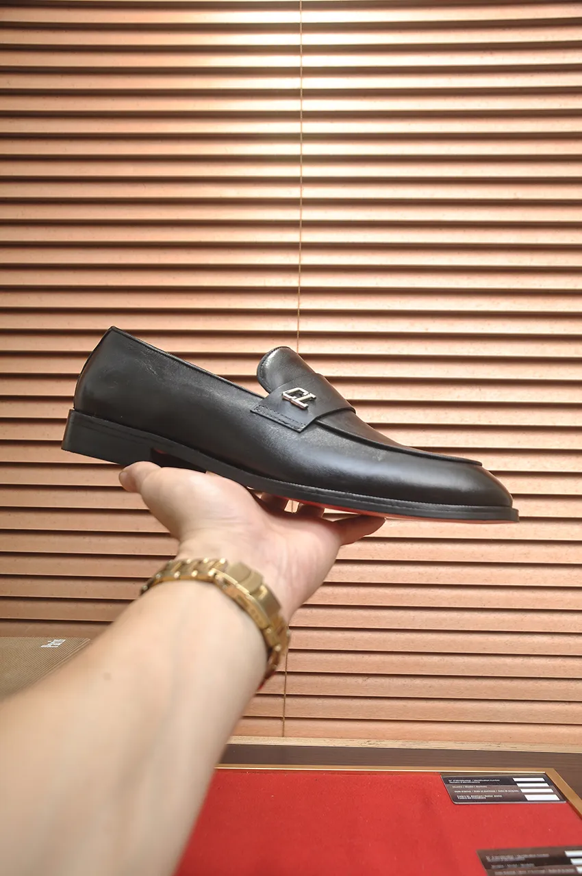 Men's shoes 💰620💶 [Chrstian Loubotin] Red-soled shoes 💋Original mold opening, the highest version on the market, purely handmade ➕Imported cowhide uppers, first-layer water-dyed cowhide lining! Original EU high-gloss outsole. 38 to 45 (45 customized)